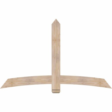 Ekena Millwork Bellingham Smooth Timber Gable Bracket, Douglas Fir, 72"W x 45"H x 1 1/2"D x 5 1/2"F, 15/12 Pitch GBW072X45X0206BEL00SDF